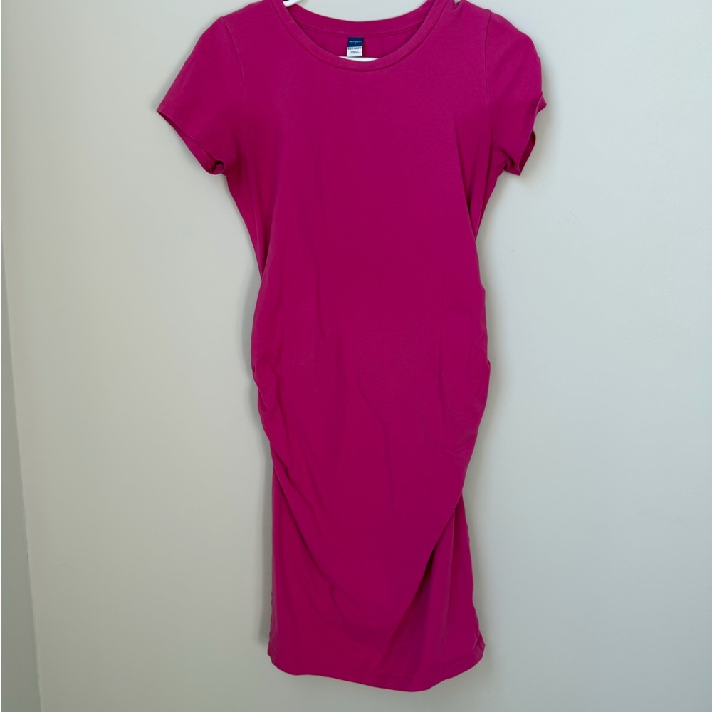 Old Navy Bright Pink Maternity Dress